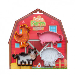 4ks formiček zvířátka z farmy