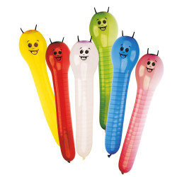 6 latexových balónků Caterpillar 60,9 cm