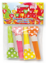 Párty frkačky barevné 4ks