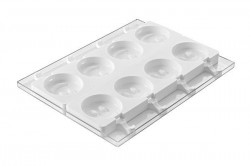 Profesionální silikonová forma na nanuky smajlík