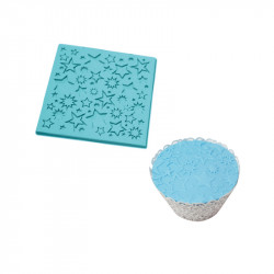 Silikonová formička hvězdičky 10,5 x 10,5 cm - Cakesicq