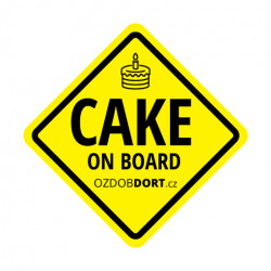 Magnet na auto - cake on board