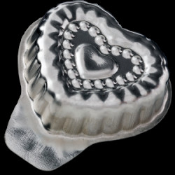 Formička vyklépávací srdíčko 38x35mm 20ks