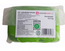 Potahovací hmota K2 na dorty 0,5kg zelená