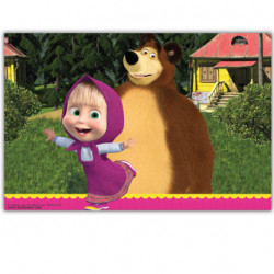 Ubrus na stůl 180x120cm Máša a medvěd