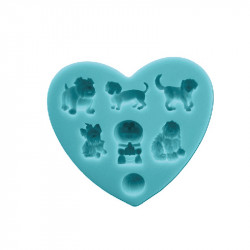 Silikonová formička pejsci 10x10cm