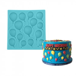 Silikonová formička balónky 9,5x9,5cm