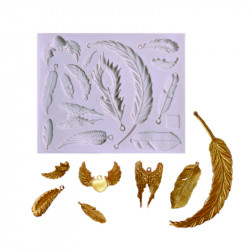 Silikonová formička peříčka 11,5x9,5cm