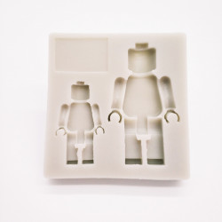 Silikonová formička panáčci k dětskýcm kostkám 10x10cm