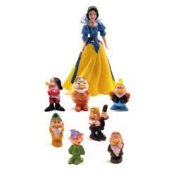 Figurka na dort Sněhurka a sedm trpaslíků