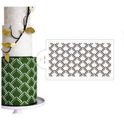 Stencil šablona na dort - listy