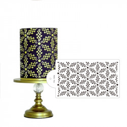 Stencil šablona na dort - hypno hvězda