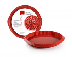 Silikonová forma na koláč 28x3cm červená