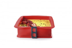 Rozkládací forma hranatá 25x25cm se skleněnou základnou