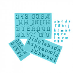 Silikonová formička abeceda Gotic