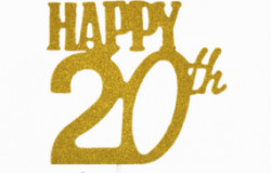 Zápich do dortu šťastných 20 let