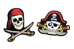 Zápich do muffinů 12ks piráti