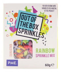 Zdobení na dort - duha 60g