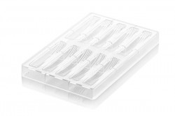 Profesionální polykarbonátová forma na čokoládu tyčinky RIGA B 10x25mll