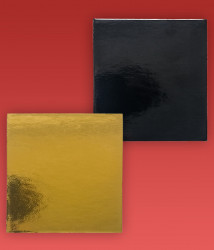 Podložka minidezert 2400, 10x10cm (zlato-černá) 100 ks