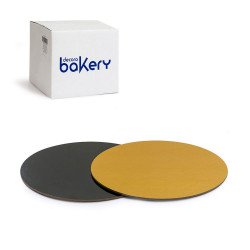 Podložka pod dort 28cm 0,3cm černo zlatá