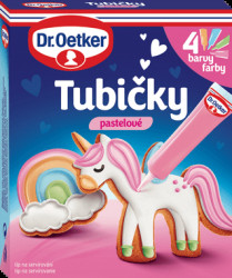 Tubičky na zdobení pastelové (4x19 g)