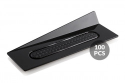 Dekorační podložka obdélník černý 14x4cm 100ks