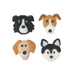 Cukrová dekorace - psi - 12ks