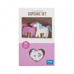 Cupcake set unicorn, 24ks