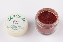 Prachová barva Lava Red
