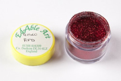 Třpyt dekorační disco Red