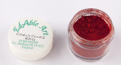 Prachová barva Christmas red