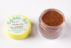 Třpyt dekorační disco Orange Hologram