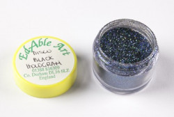 Třpyt dekorační disco Black Hologram