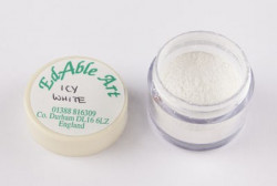 Prachová barva Icy white