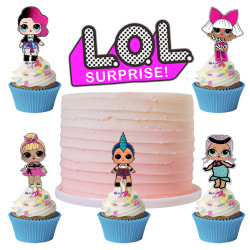 Zápich do dortu Lol 6ks