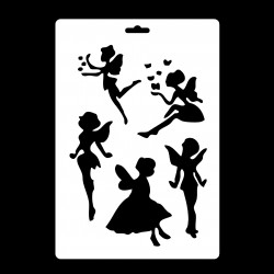 Stencil šablona Víly