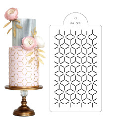 Stencil šablona Cube 40x21cm