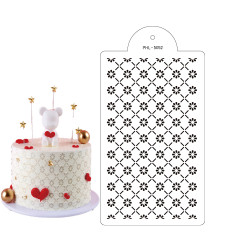 Stencil šablona květiny lux 40x21cm