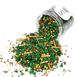 Cukrové zdobení 90g vánoční strom zelené