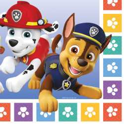 Papírové ubrousky 33x33cm 16ks Paw Patrol