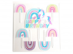 Zápich do dortu Unicorn 7ks