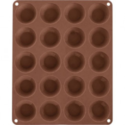 Orion silikonová pečicí forma na mini muffiny hnědá (na 20 ks)
