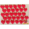 Cukrová dekorace srdíčka 30ks