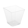 Fingerfood kelímek na panna cottu PS hranatý čirý 72x72x72mm 230ml - 20ks - Wimex