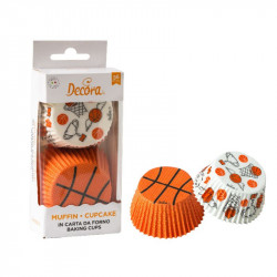 Košičky na cupcakes basketball, 36ks