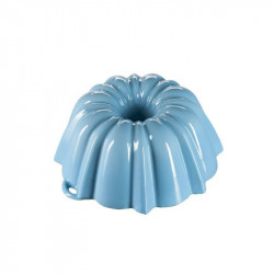 Litinová smaltovaná pečicí forma Velká bábovka GOURMETINA Jozefína - Košilově modrá - Český Smalt