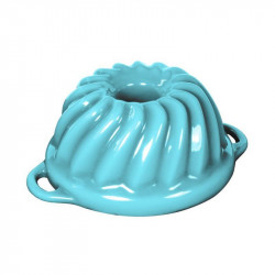 Litinová smaltovaná pečicí forma Sofie bábovka GOURMETINA - Košilově modrá