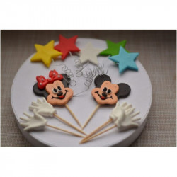 Cukrová figurka Mickey 2D zápich do dortu