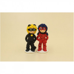 Cukrová figurka Lady Bag a černý kocour